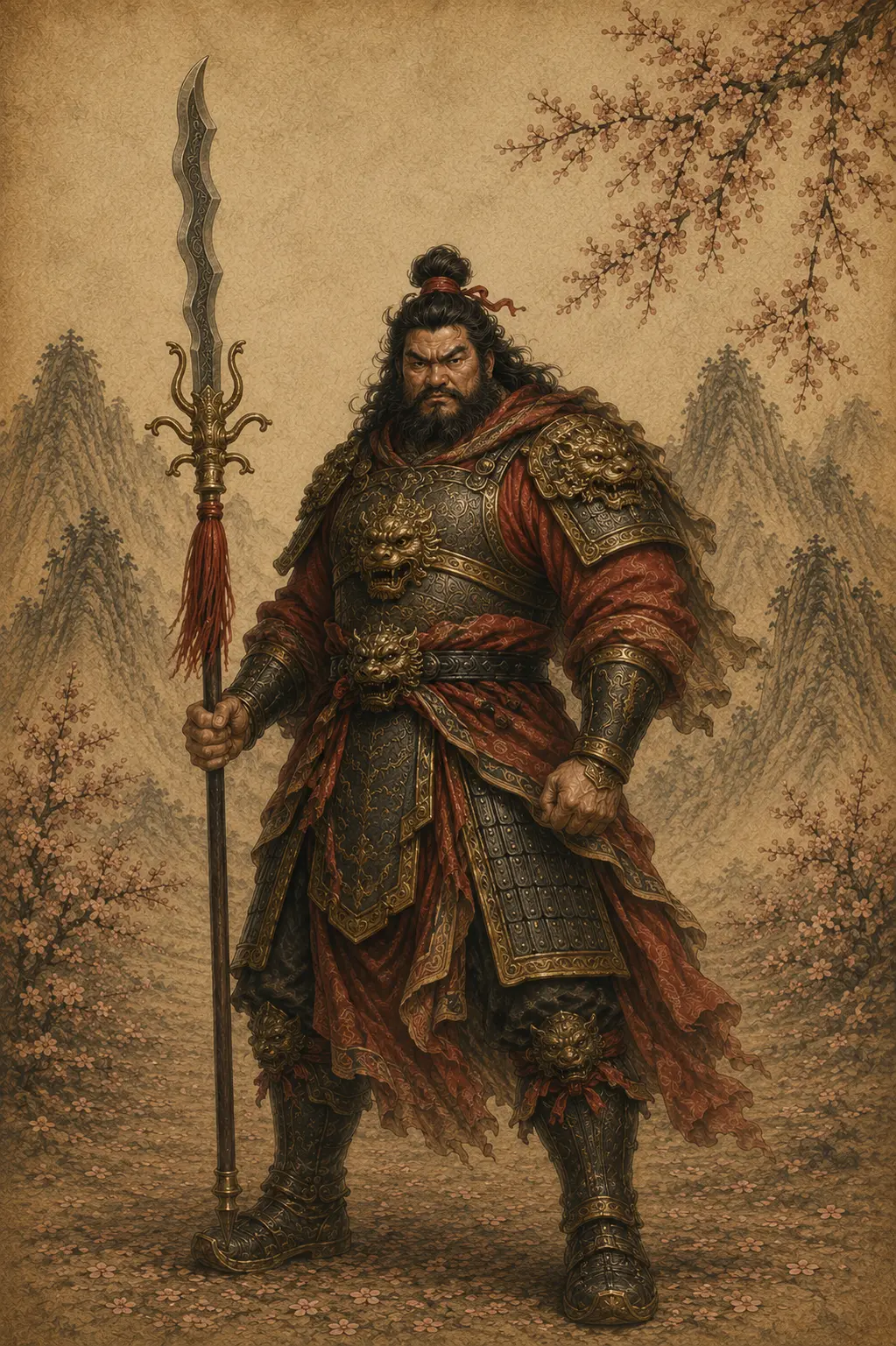 Zhang Fei, the fierce general